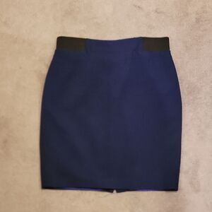 Elie Tahari Black and Blue Pencil Skirt Sz 8
